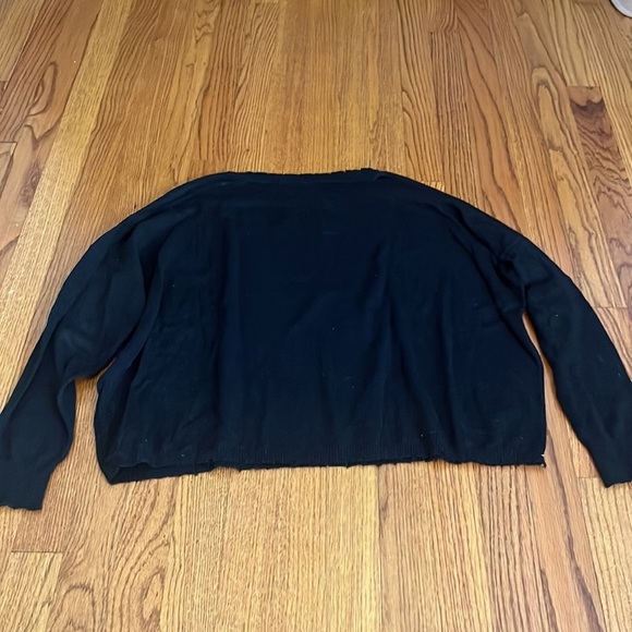 MinnieRose Woman’s Black Sweater Size XS/S - Picture 4 of 5